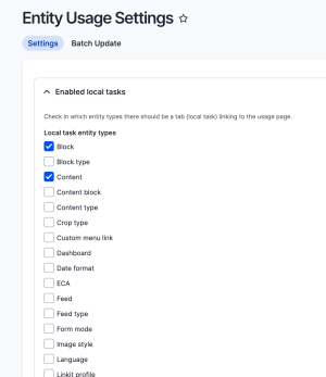 Configuring local tasks.