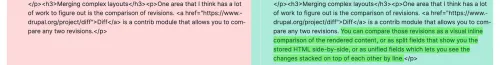 Diff split fields.